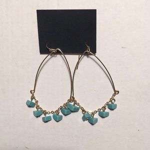 Turquoise Color earrings.